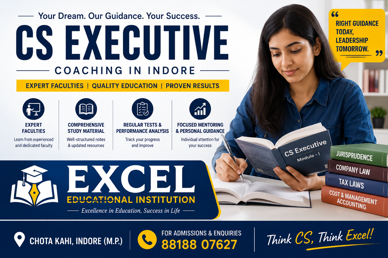 Best CS Executive Coaching in Indore | Excel Educational Institution